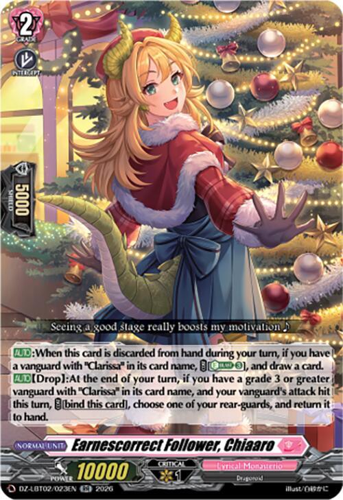 Earnescorrect Follower, Chiaaro Card Front