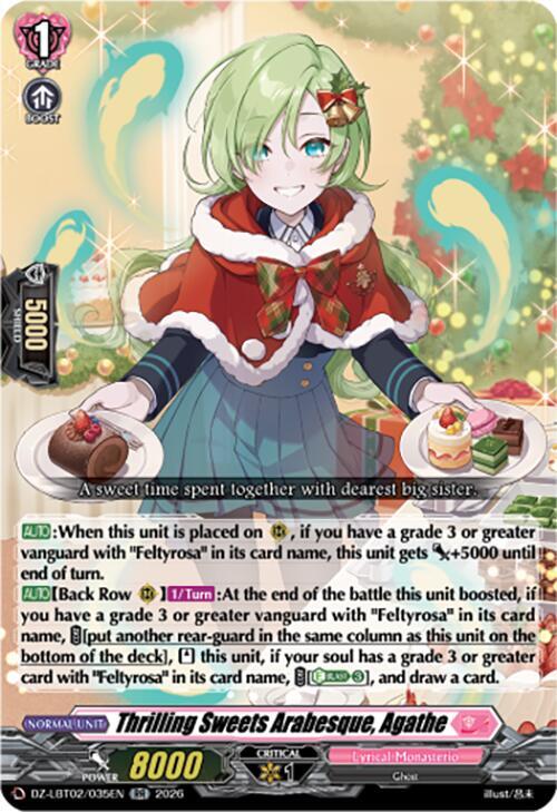 Thrilling Sweets Arabesque, Agathe Card Front