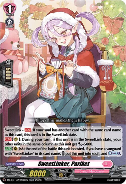 SweetLinker, Parlket Card Front