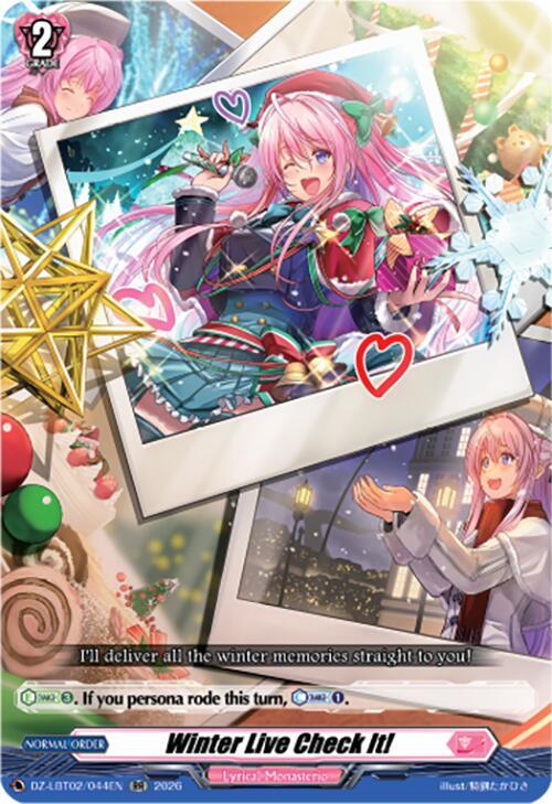 Winter Live Check It! Card Front