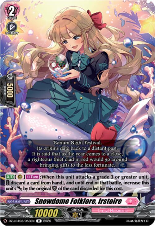 Snowdome Folklore, Irstoire Card Front