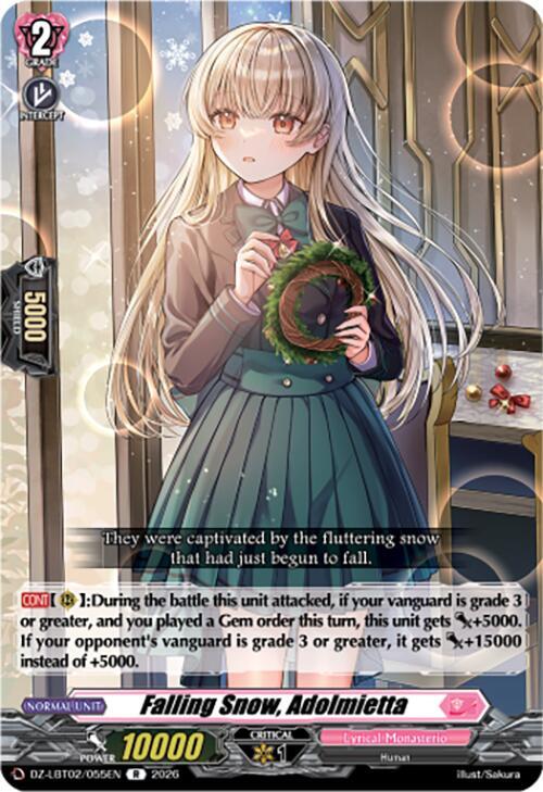 Falling Snow, Adolmietta Card Front