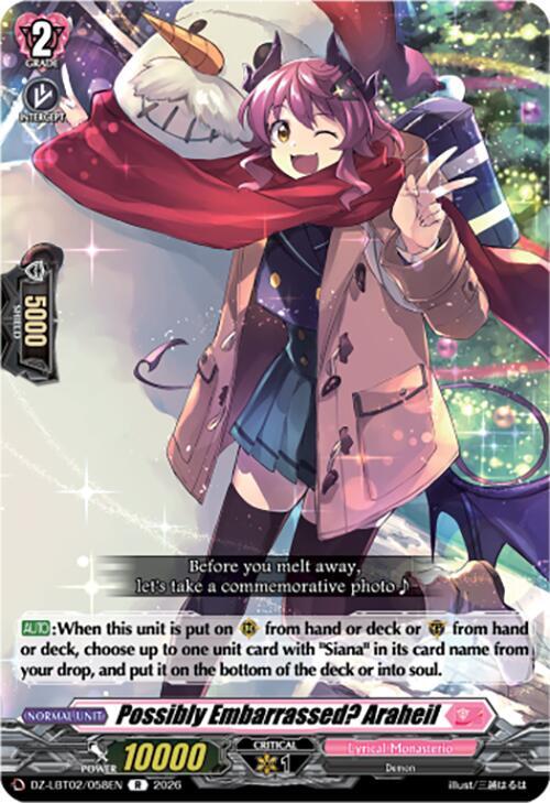 Possibly Embarrassed? Araheil Card Front