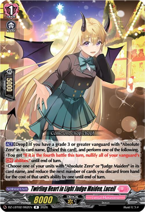 Twirling Heart in Light Judge Maiden, Luceil Card Front