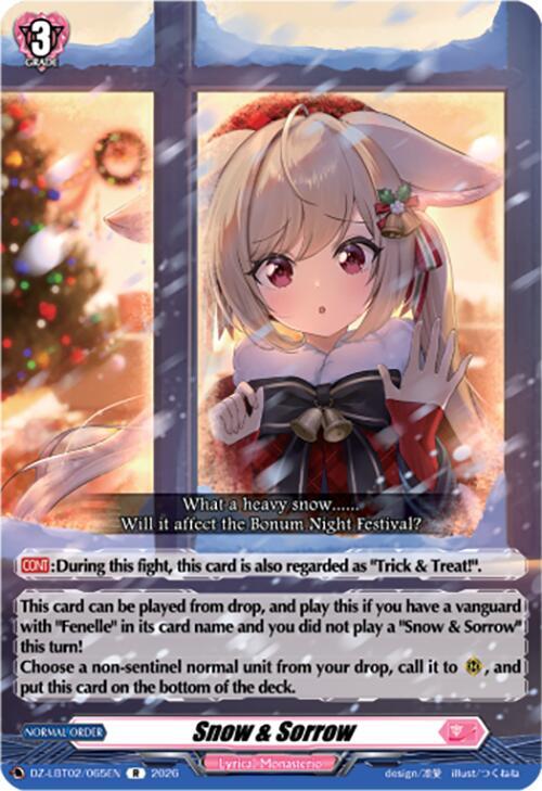 Snow & Sorrow Card Front