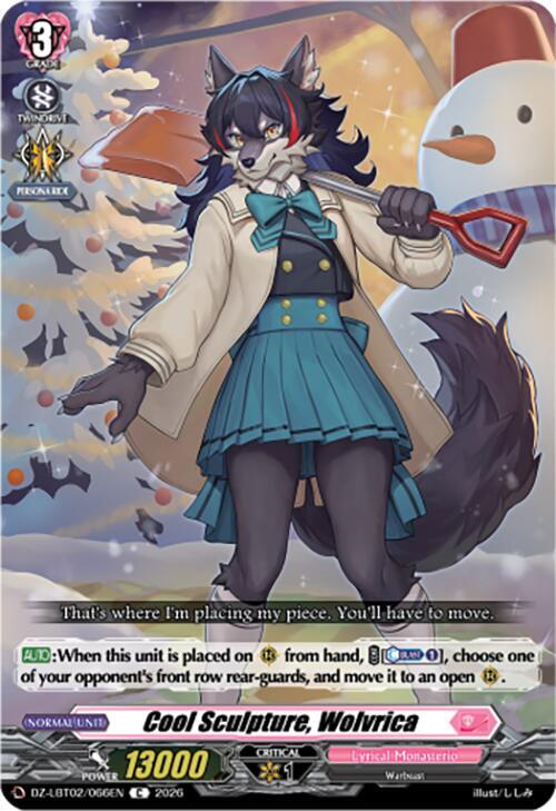 Cool Sculpture, Wolvrica Card Front