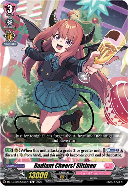 Radiant Cheers, Siltineu Card Front