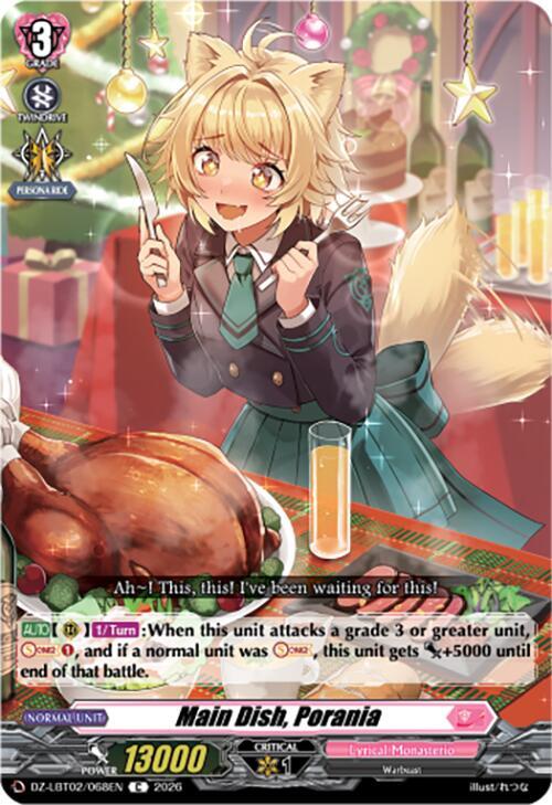 Main Dish, Porania Card Front