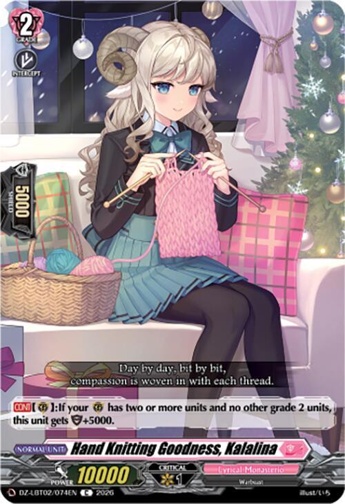 Hand Knitting Goodness, Kalalina Card Front