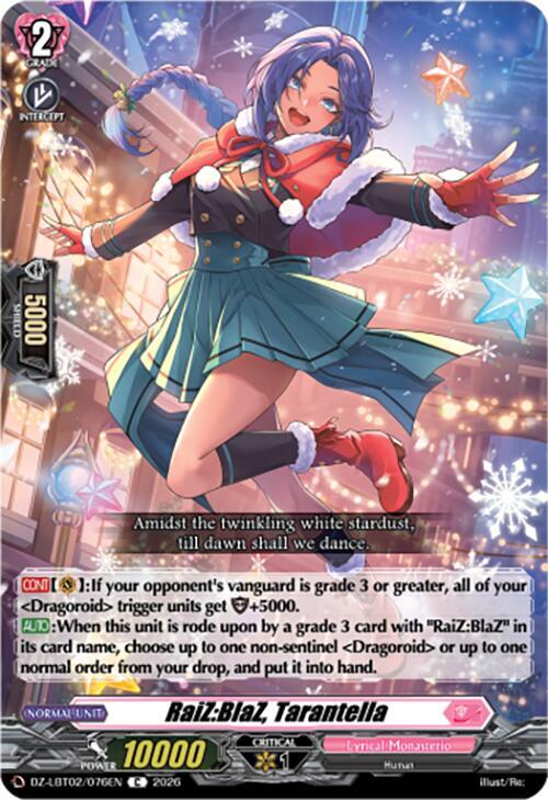 RaiZ:BlaZ, Tarantella Card Front