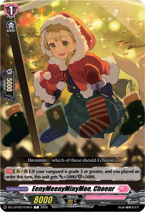 EenyMeenyMinyMoe, Choeur Card Front