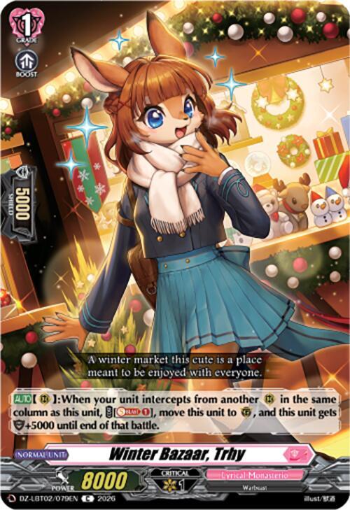 Winter Bazaar, Trhy Card Front