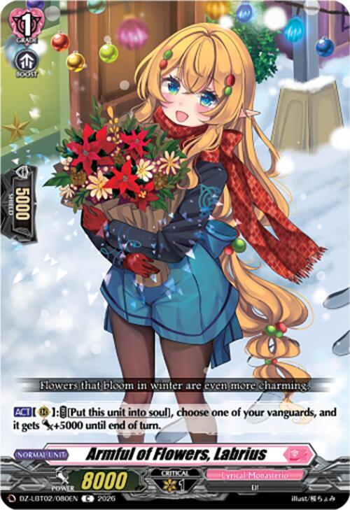 Armful of Flowers, Labrius Card Front