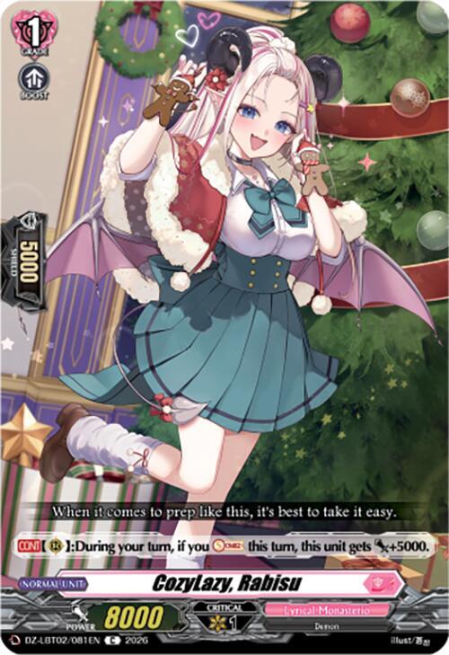 CozyLazy, Rabisu Card Front