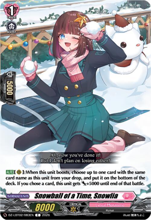 Snowball of a Time, Snowlia Card Front