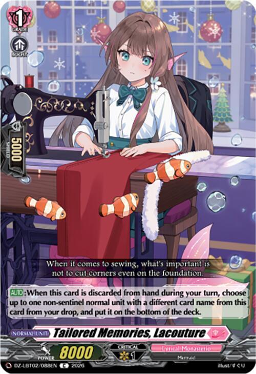 Tailored Memories, Lacouture Card Front