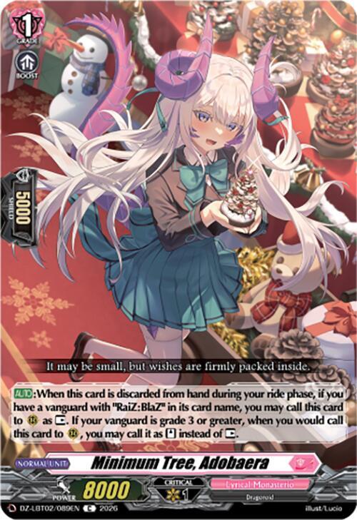 Minimum Tree, Adobaera Card Front