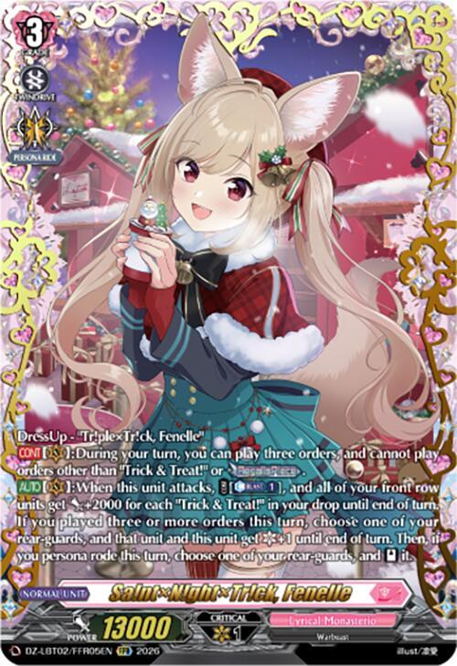 Sa!nt×N!ght×Tr!ck, Fenelle Card Front