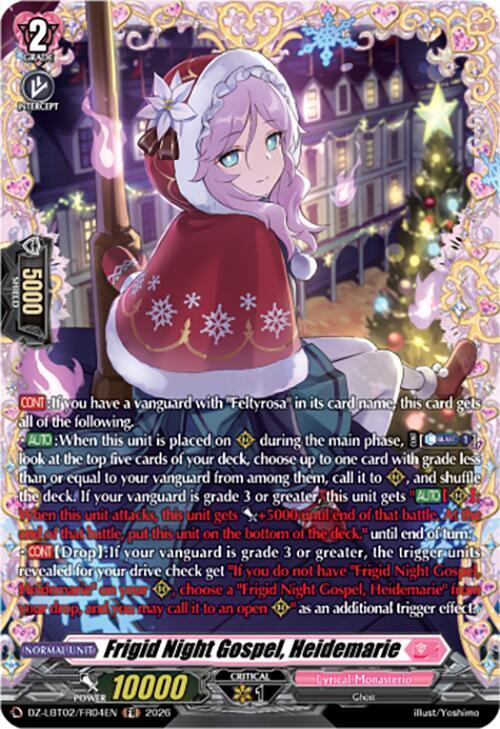 Frigid Night Gospel, Heidemarie Card Front