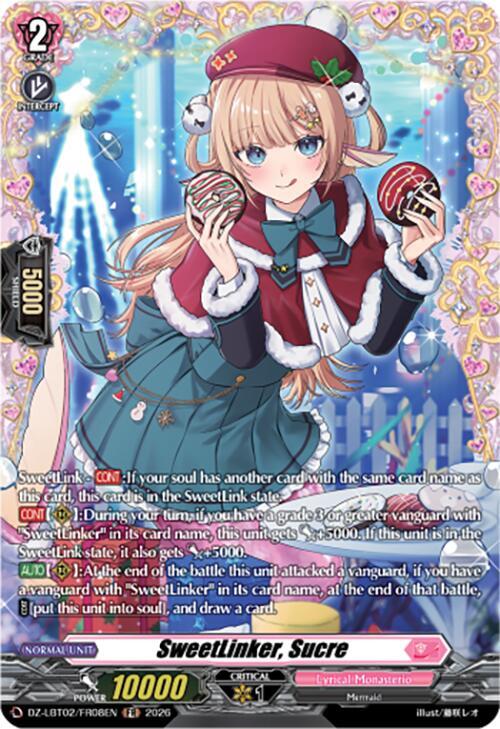 SweetLinker, Sucre Card Front