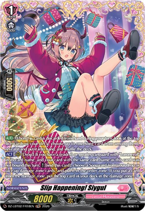 Slip Happening! Siygul Card Front