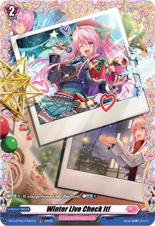 Winter Live Check It! Card Front