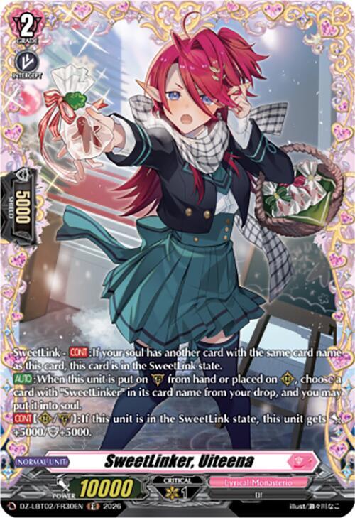 SweetLinker, Uiteena Card Front