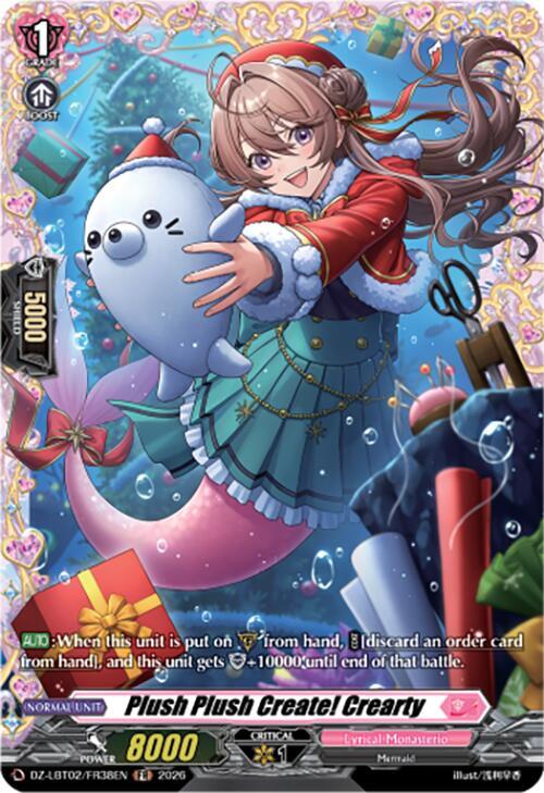 Plush Plush Create! Crearty Card Front