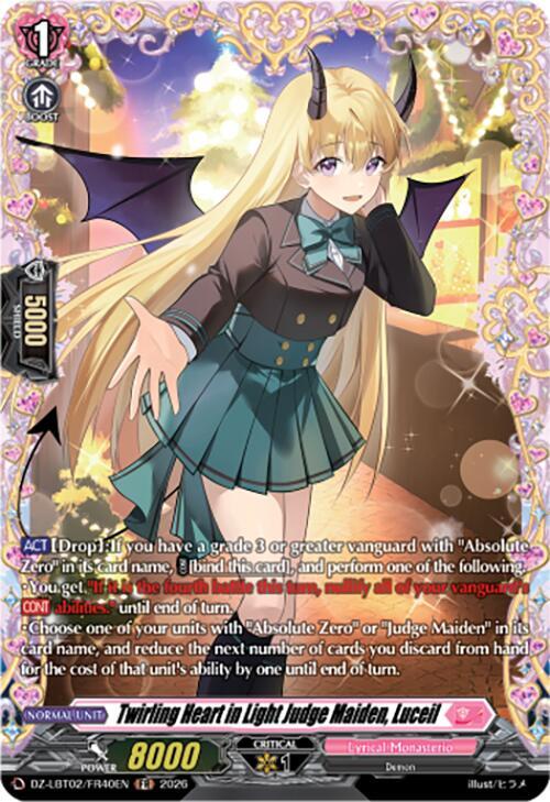 Twirling Heart in Light Judge Maiden, Luceil Card Front