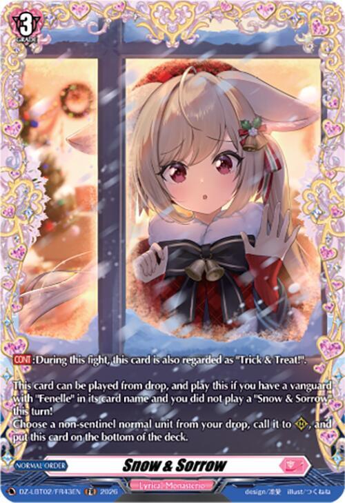 Snow & Sorrow Card Front