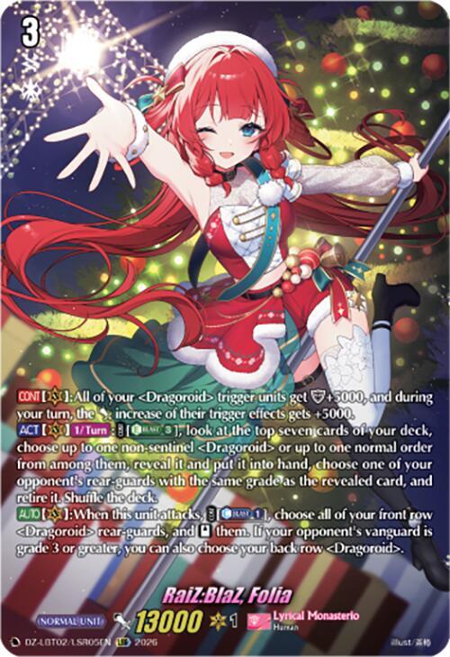 RaiZ:BlaZ, Folia Card Front