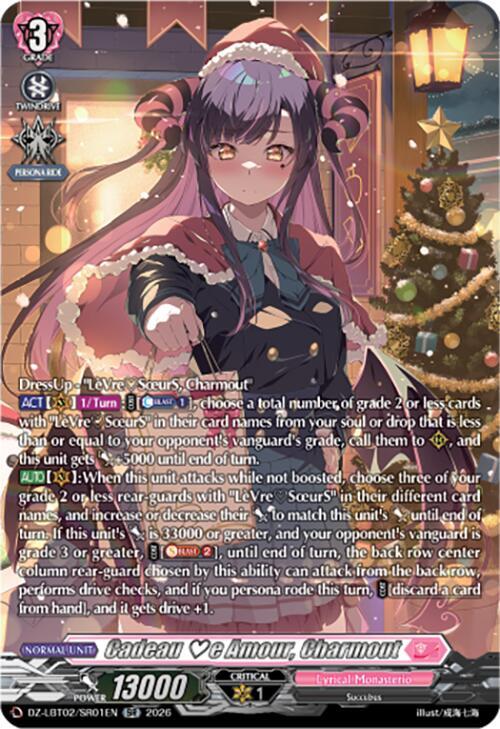 Cadeau e Amour, Charmout Card Front