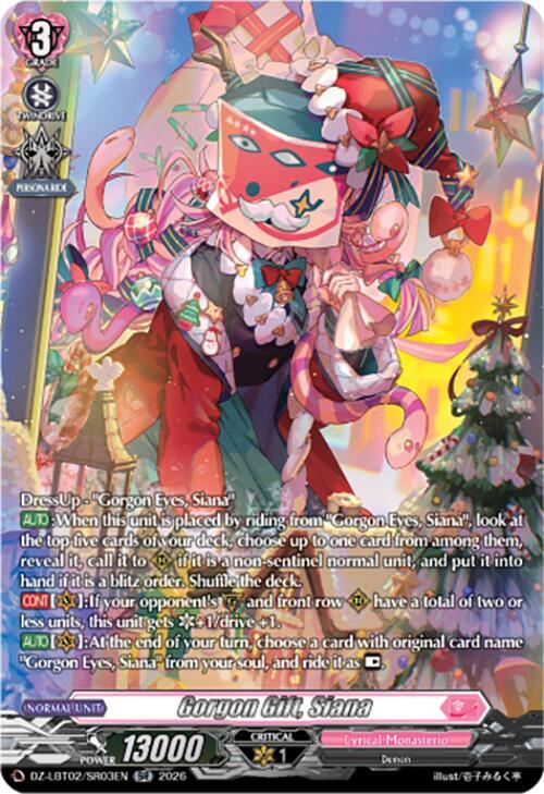 Gorgon Gift, Siana Card Front