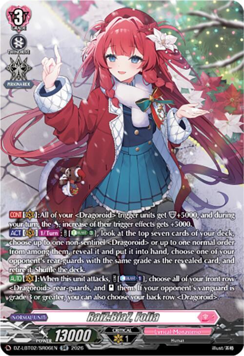 RaiZ:BlaZ, Folia Card Front