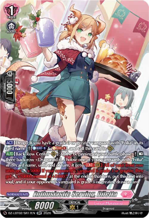 Enthusiastic Serving, Diletta Card Front