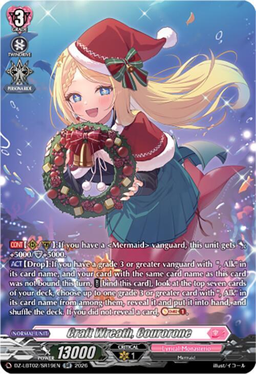 Craft Wreath, Courorone Card Front