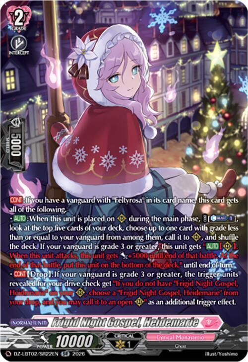 Frigid Night Gospel, Heidemarie Card Front