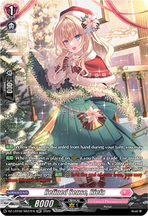 Refined Sense, Riefa Card Front