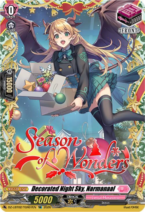 Decorated Night Sky, Narmanaal Card Front