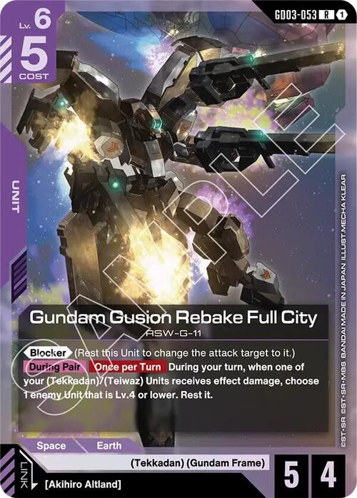 Gundam Gusion Rebake Full City Frente