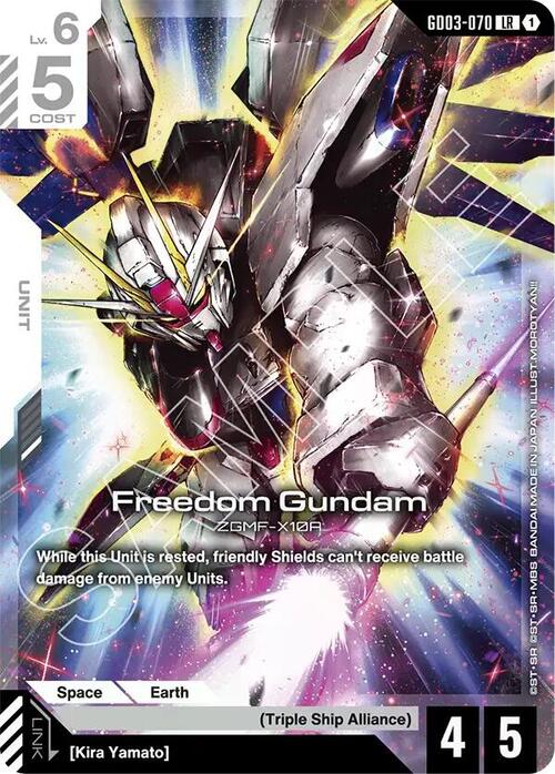 Freedom Gundam Card Front