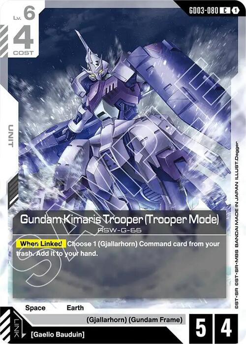 Gundam Kimaris Trooper (Trooper Mode) Card Front