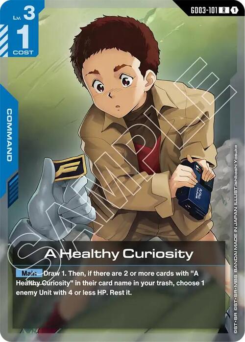 A Healthy Curiosity Card Front