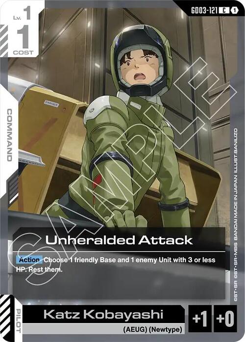 Unheralded Attack Card Front
