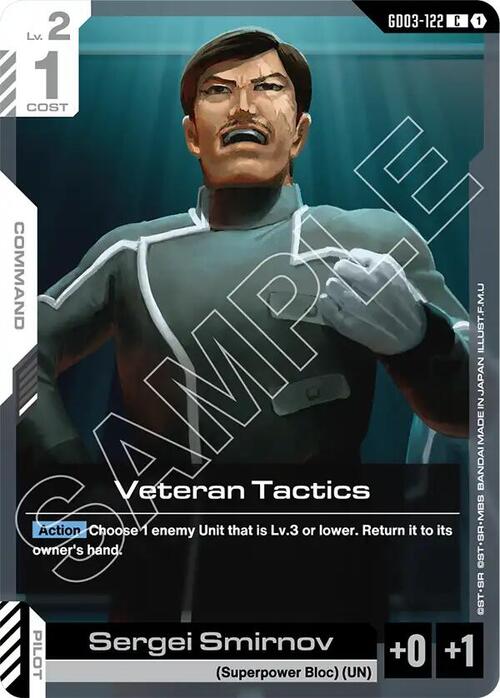 Veteran Tactics Card Front