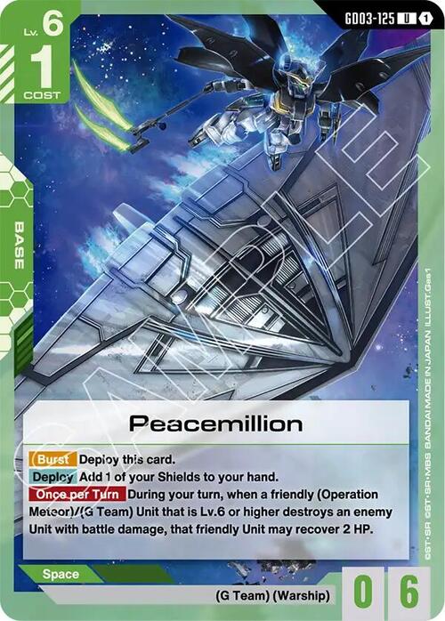 Peacemillion Card Front