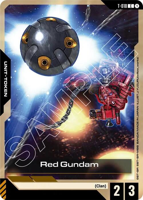 Red Gundam Card Front