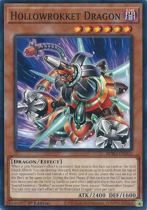 Hollowrokket Dragon Card Front