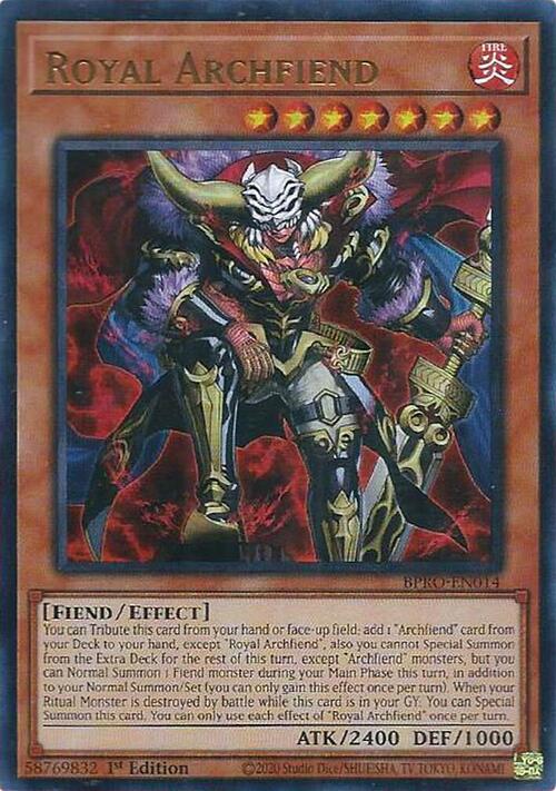 Royal Archfiend Frente