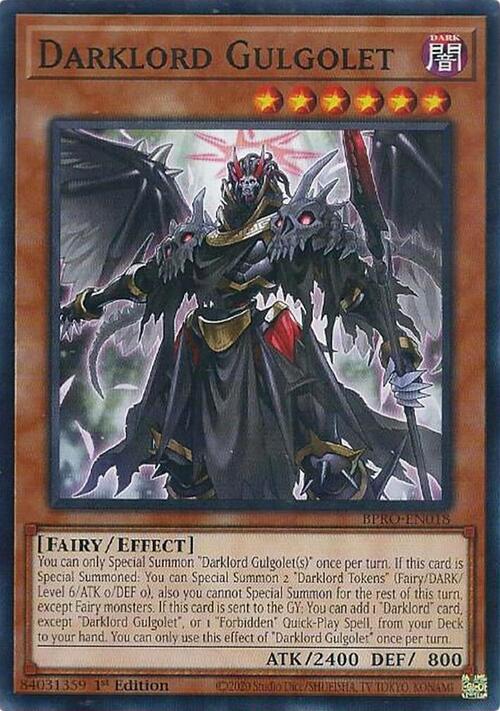 Darklord Gulgolet Card Front